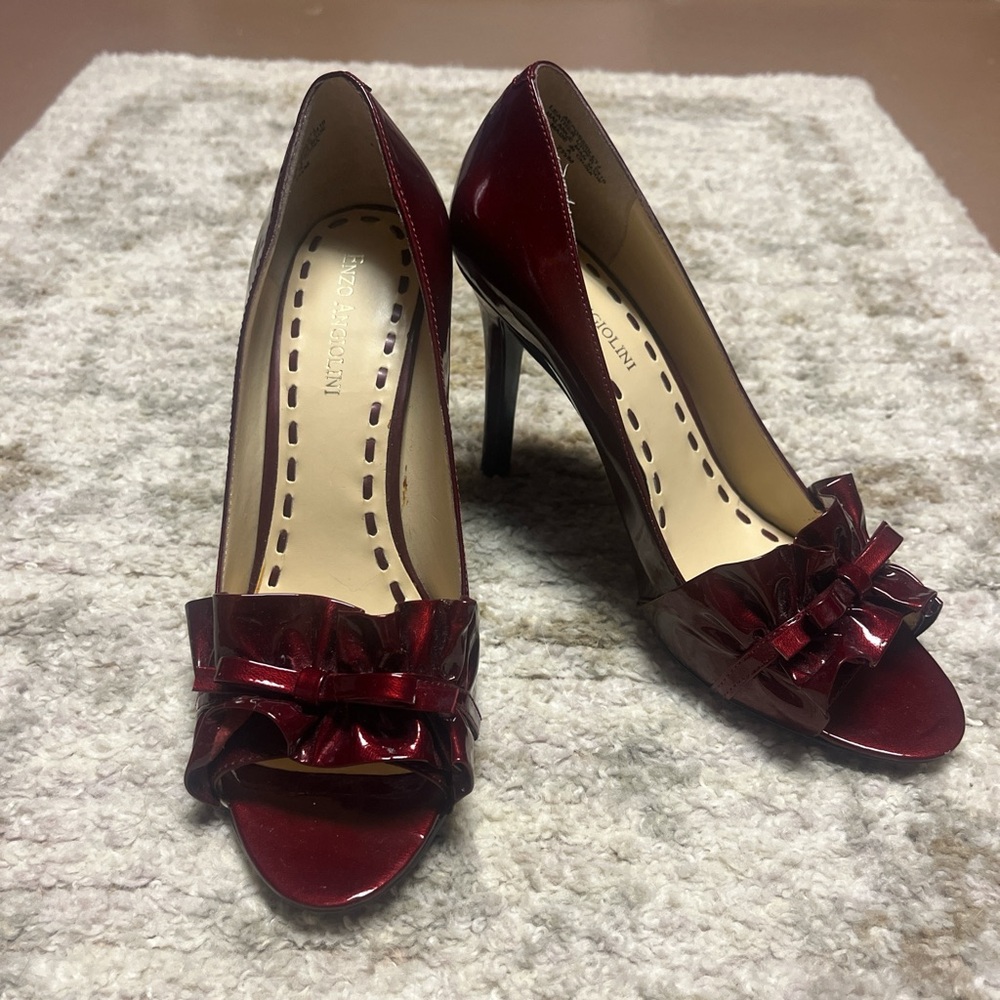 Enzo Angiolini Deep Red Pumps